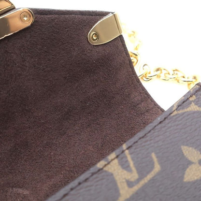 Louis Vuitton Monogram Phone Pouch Metis Mini Shoulder Bag Brown Gold