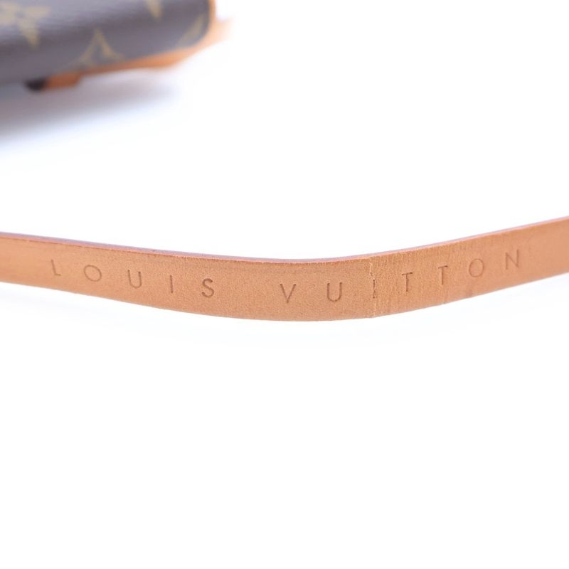 Louis Vuitton Pochette Florentine Nu Monogram Leather Waist Bag Brown