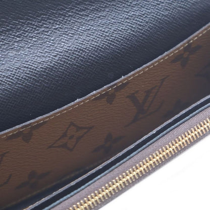 Louis Vuitton Monogram Reverse Portefeuille Emily Wallet Card Case Brown