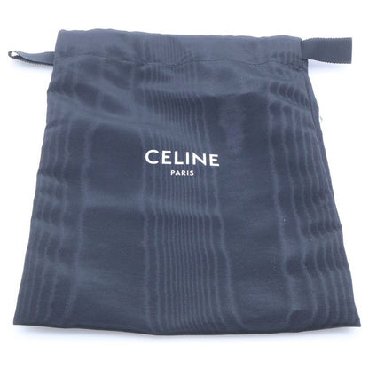 Celine Triomphe Margot Chain Shoulder Bag Black Leather Gold