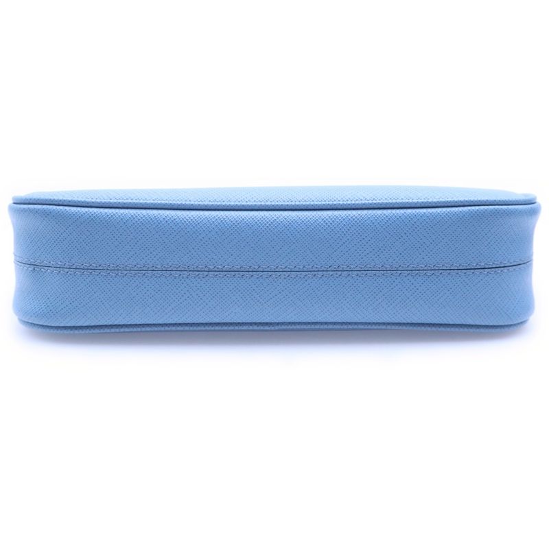 Prada Astrale Saffiano Leather Shoulder Bag Blue