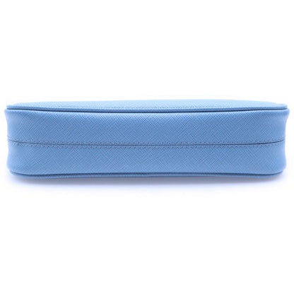 Prada Astrale Saffiano Leather Shoulder Bag Blue