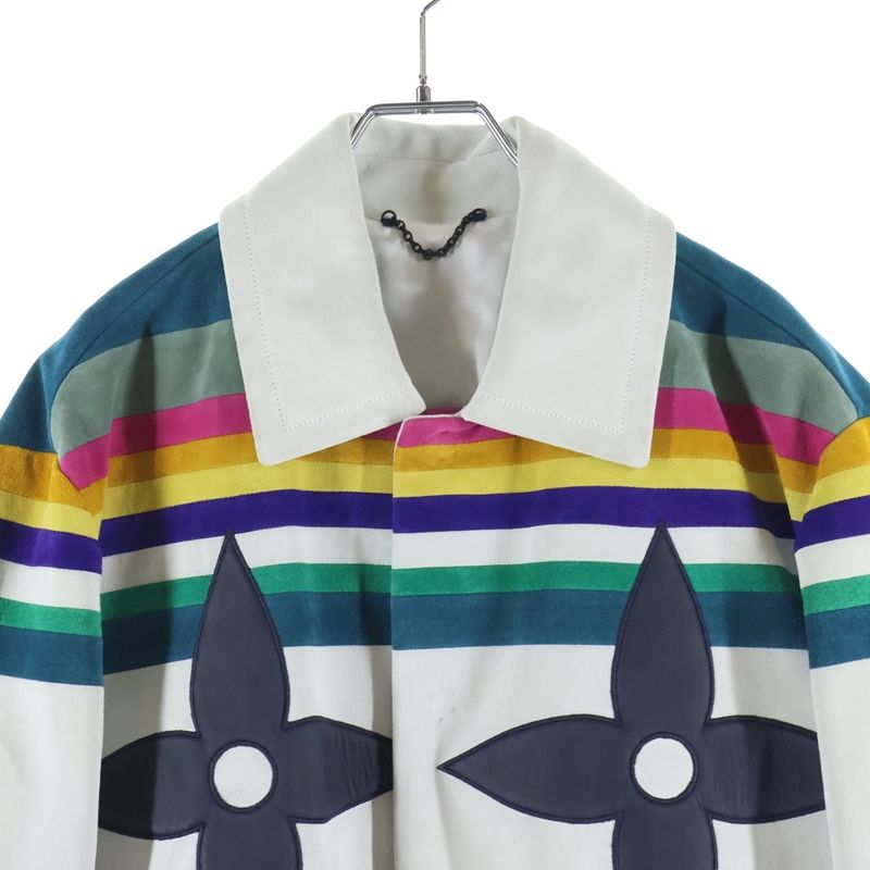 Louis Vuitton Nubuck Leather Intarsia Admiral Jacket Virgil Abloh Era a Dos