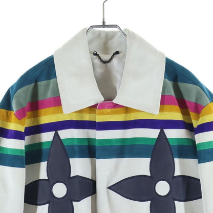 Louis Vuitton Nubuck Leather Intarsia Admiral Jacket Virgil Abloh Era a Dos