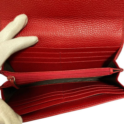 Gucci Soho Leather Wallet Red
