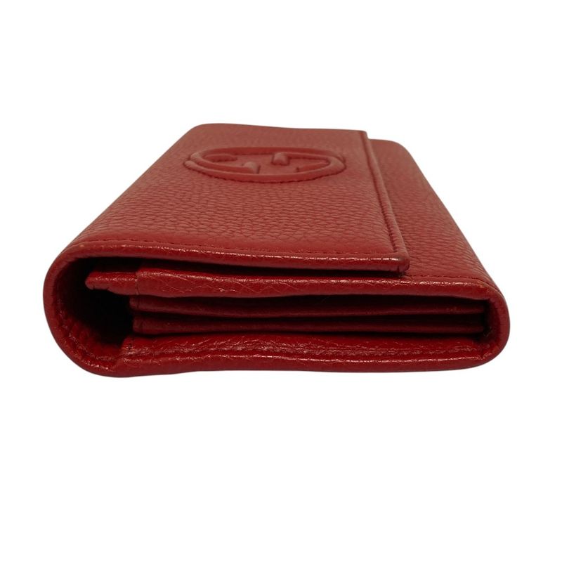 Gucci Soho Leather Wallet Red