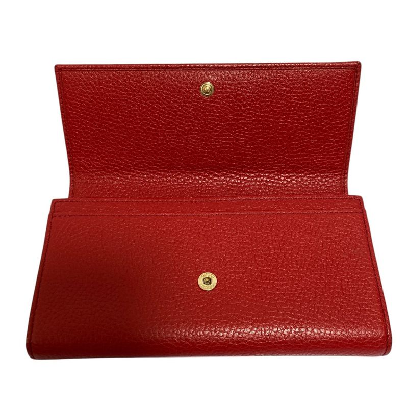 Gucci Soho Leather Wallet Red