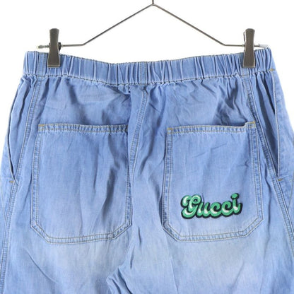 Gucci Dro Co Back Patch Cotton Pants Indigo