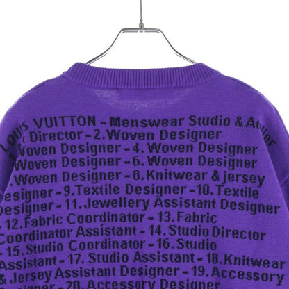 Louis Vuitton Studio Jagad Knit Purple Zll Sweater