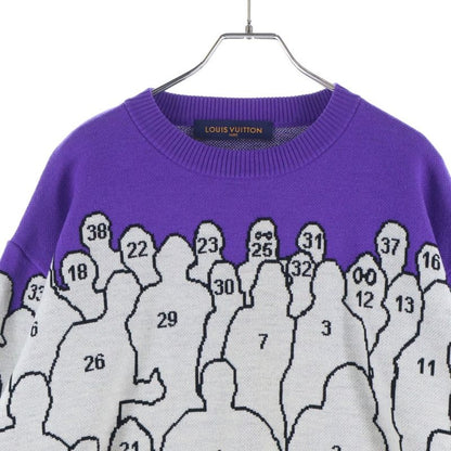Louis Vuitton Studio Jagad Knit Purple Zll Sweater