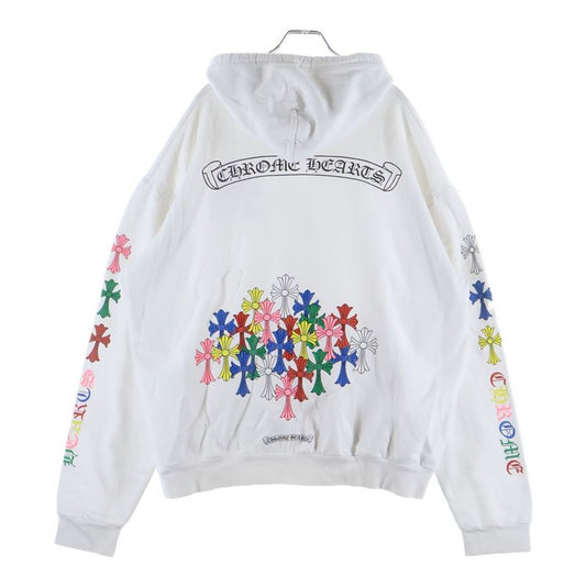 Chrome Hearts Mltcol Cem Crs HD Plvr Multi Cemetery Cross Print Pullover Hoodie