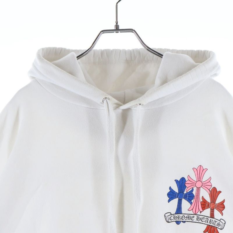 Chrome Hearts Mltcol Cem Crs HD Plvr Multi Cemetery Cross Print Pullover Hoodie