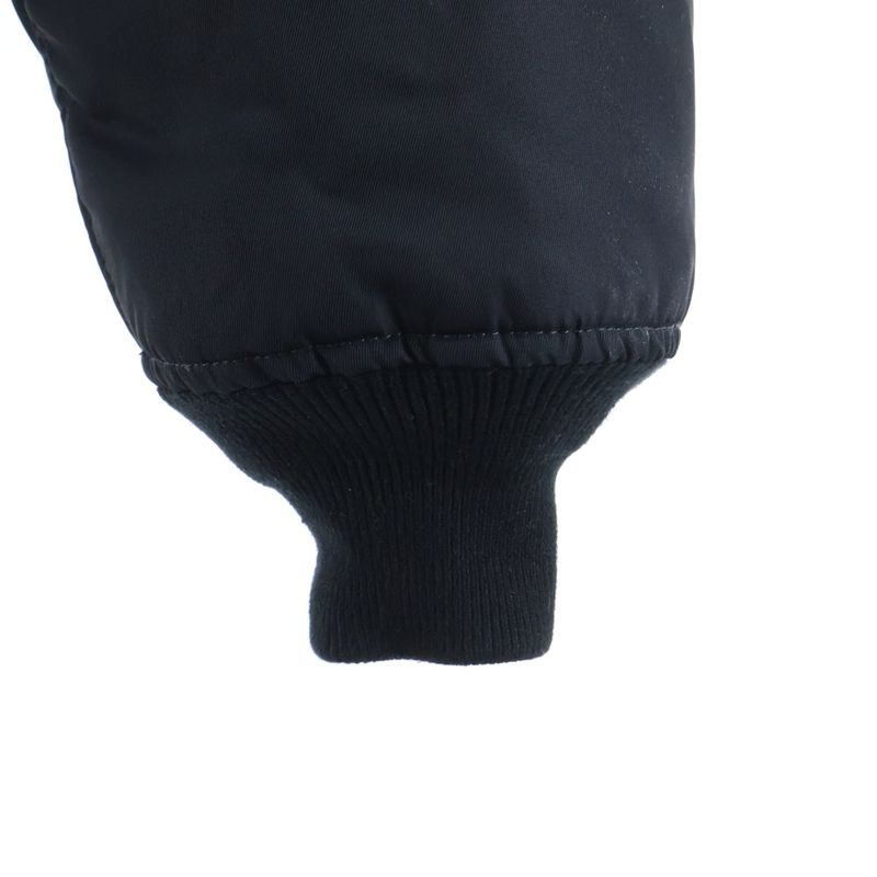 Balenciaga Hooded Bomber Jacket with Hood Fur Black