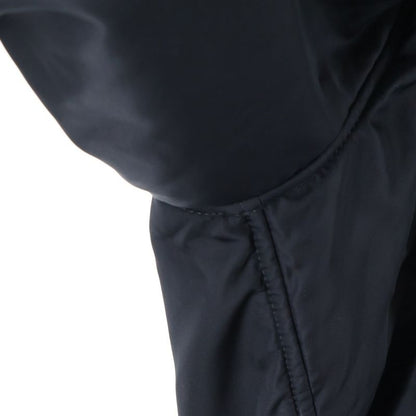 Balenciaga Hooded Bomber Jacket with Hood Fur Black