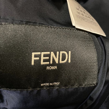 Fendi Melton Chester Coat 46 Navy