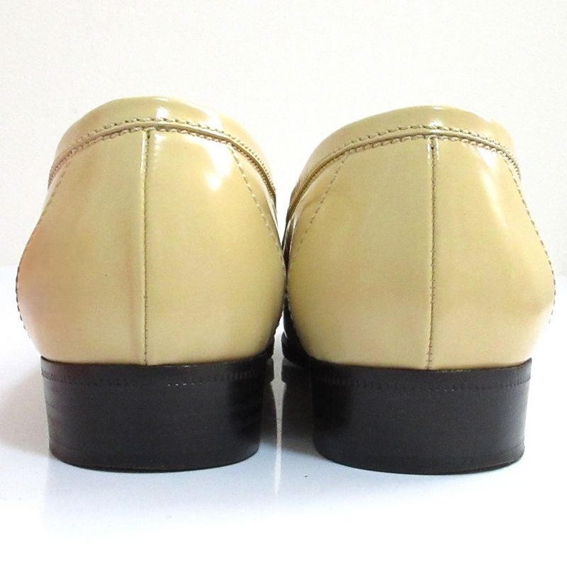Hermes Destin Kelly Loafers Shoes 35 Beige