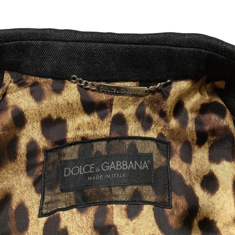 Dolce & Gabbana Lining Leopa Pattern le Gabardine Che Star Co to 40 Da Cugle