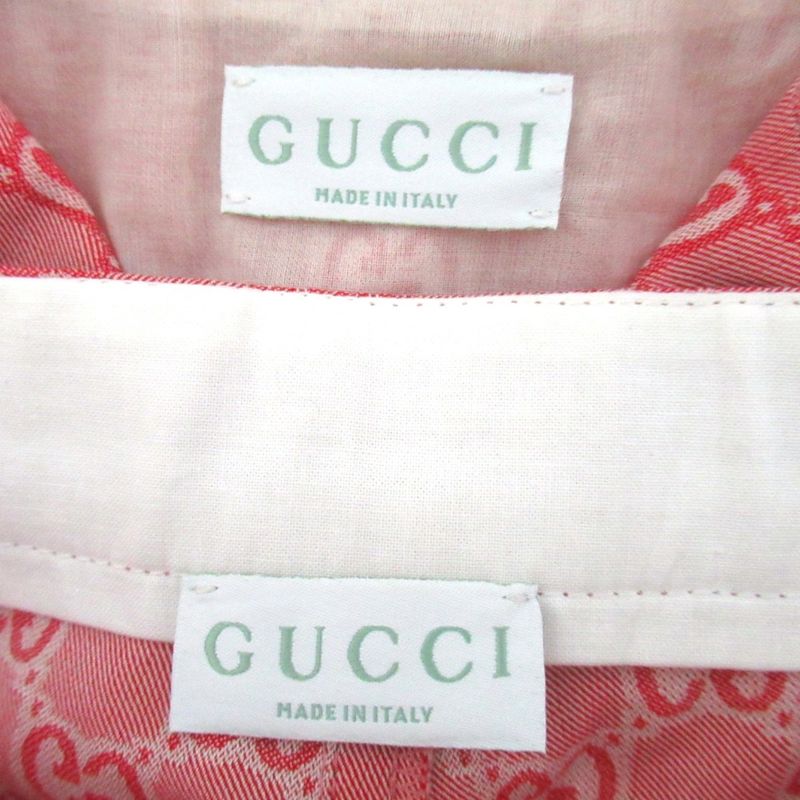 Gucci 25 SS GG Jaguar de Jacket Shaw Top Pants Set 8 130 59 Red Kids