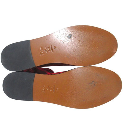 Dior Nicely-d J'adior Ribbon Strap Espadrilles Flat Shoes 37 Red