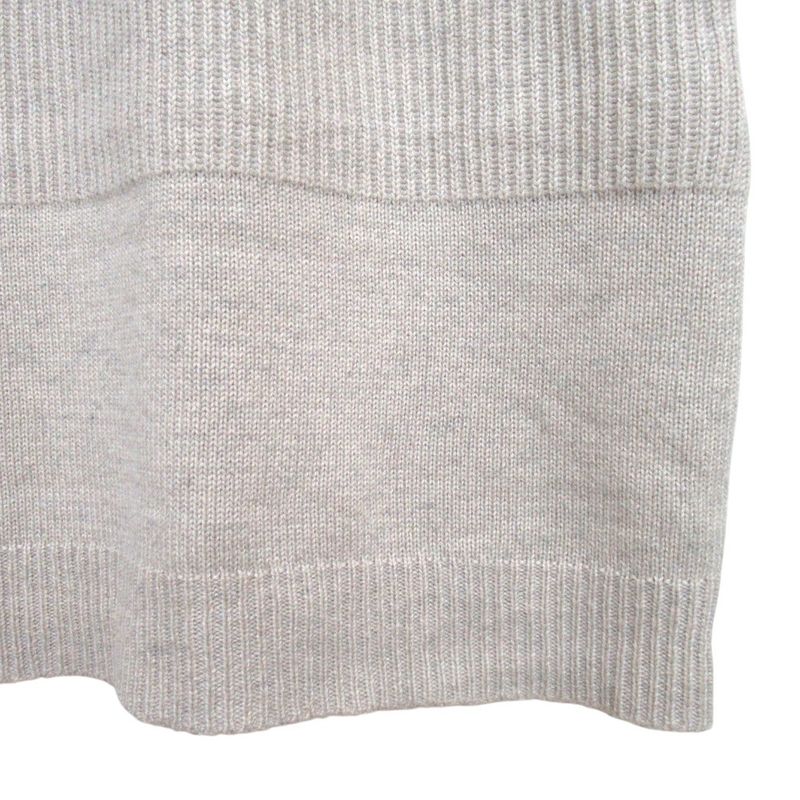Max Mara Maxmara Cotton Cashmere Tunic Knee Length Knit Dress S 160 Beige