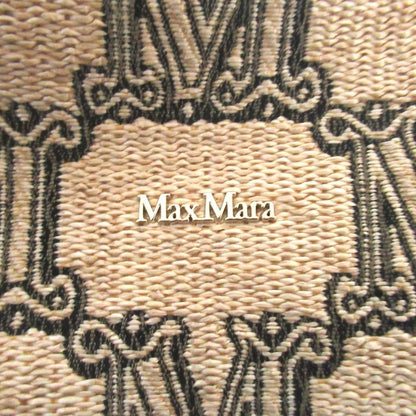 Max Mara Maxmara Glam Marine 2-Way Tote Shoulder Bag with Smartphone Beige Black