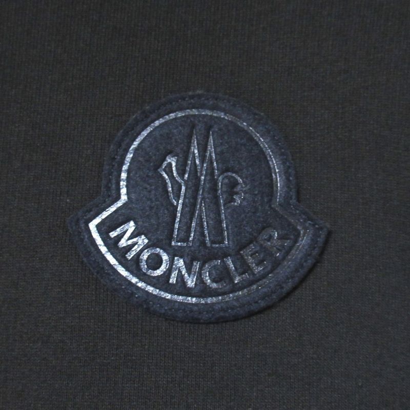 Moncler Sweatshirt Shirt Logo Patch M Black