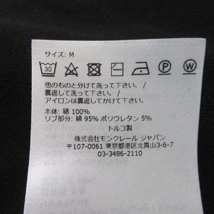 Moncler Sweatshirt Shirt Logo Patch M Black