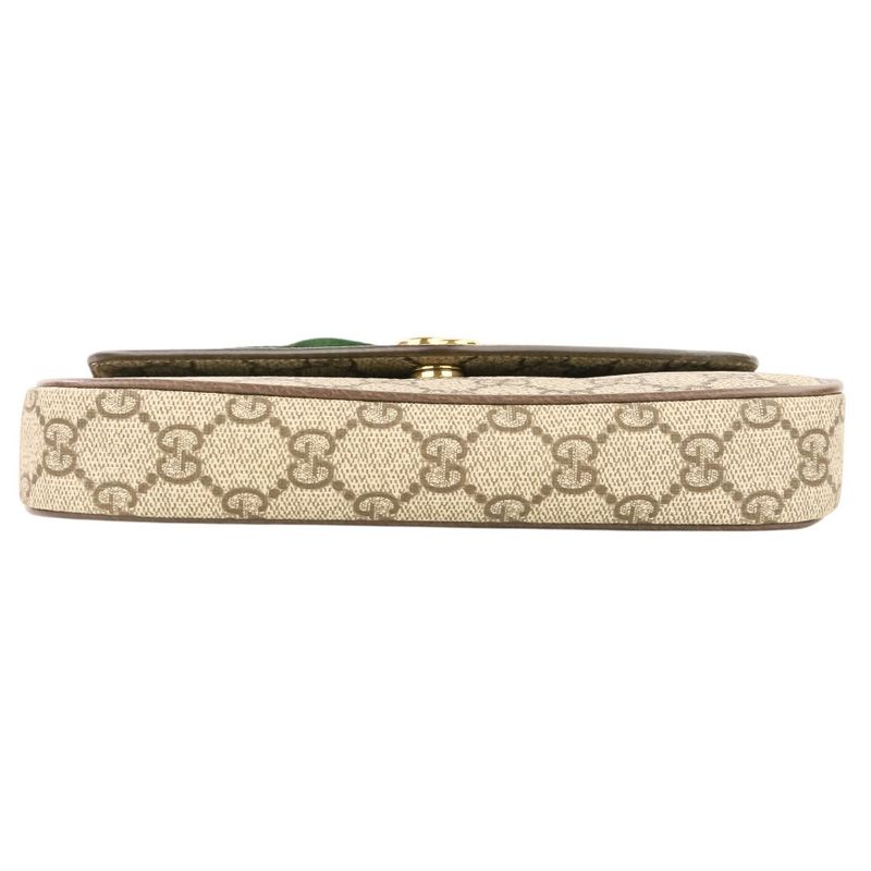 Gucci Office Web Line GG Split Muscadas Brown Shoulder Bag