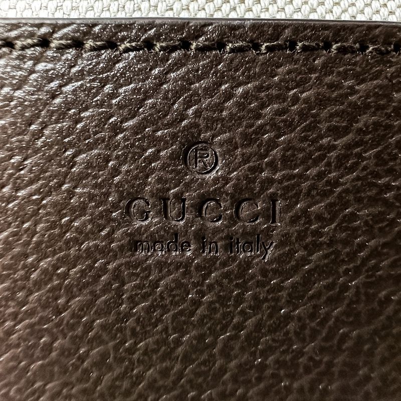 Gucci Office Web Line GG Split Muscadas Brown Shoulder Bag