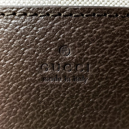 Gucci Office Web Line GG Split Muscadas Brown Shoulder Bag