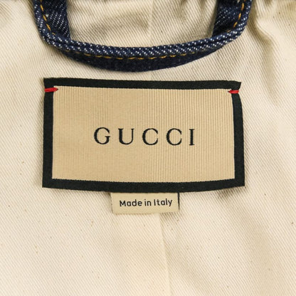 Gucci GG Embossed Denim Jacket Trucker Indigo