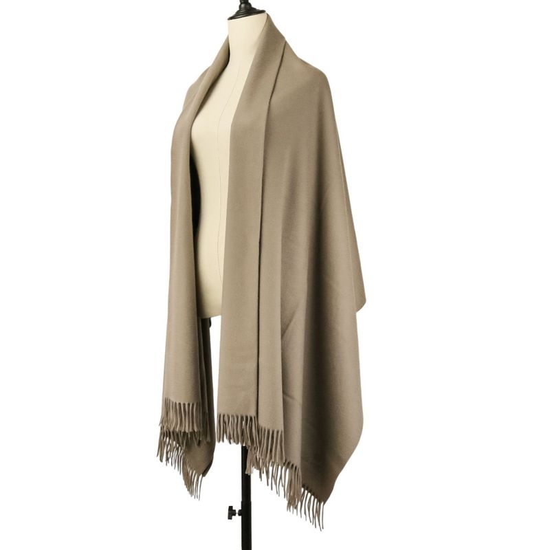Loro Piana Cashmere Large Shawl Grey Scarf