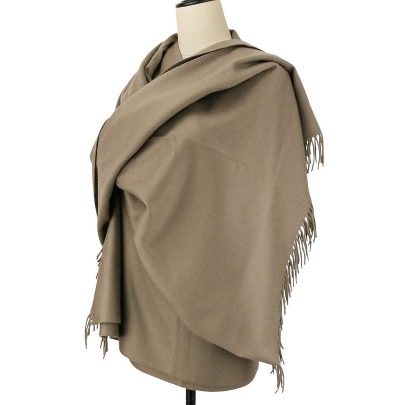 Loro Piana Cashmere Large Shawl Grey Scarf