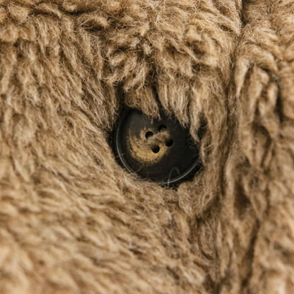 Max Mara Nuevo Teddy Bear Alpaca Cashmere Boa Coat XS Brown
