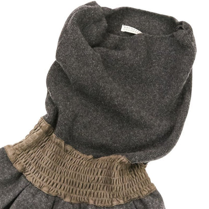 Brunello Cucinelli Cashmere Silk Blend Caminette Dress XS Gray
