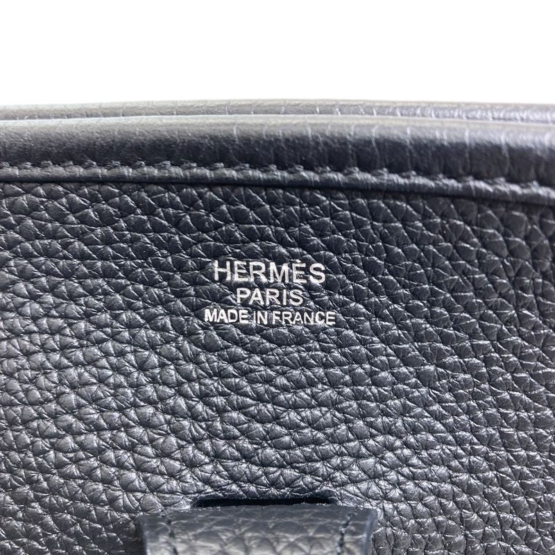 Hermes Evelyne 3 PM Silver Shoulder Bag Taurillon