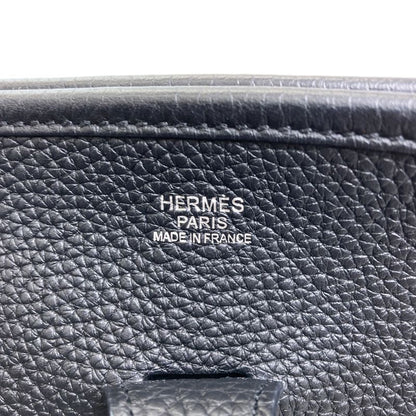 Hermes Evelyne 3 PM Silver Shoulder Bag Taurillon