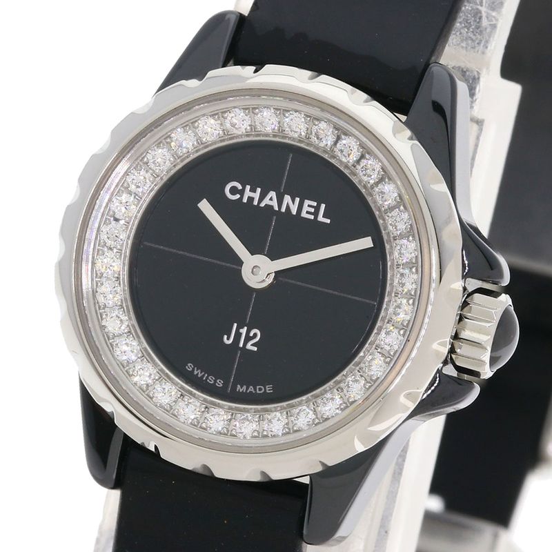 Chanel XS Diamond Watch Ceramic Enamel