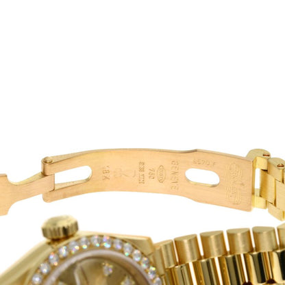 Rolex Datejust Diamond Watch 18k Yellow Gold