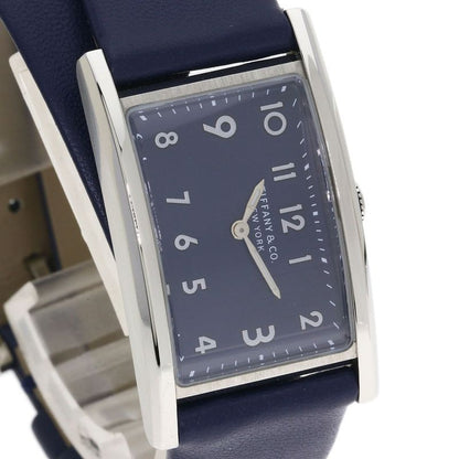Tiffany & Co East West Mini Watch SS Leather