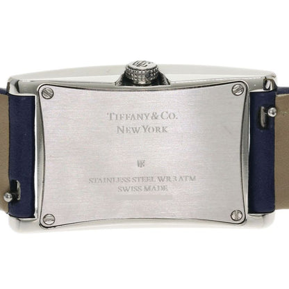 Tiffany & Co East West Mini Watch SS Leather
