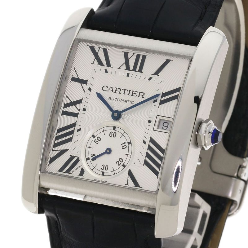 Cartier Tank MC LM Watch SS Leather