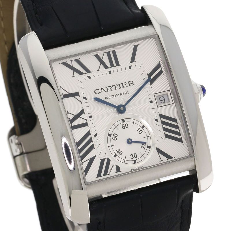 Cartier Tank MC LM Watch SS Leather