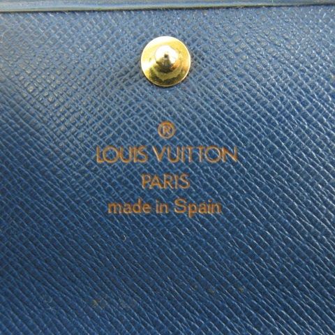 Louis Vuitton Wallet Epi Leather Blue