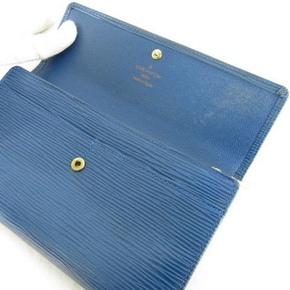 Louis Vuitton Wallet Epi Leather Blue
