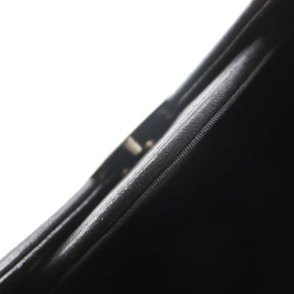 Chanel Chain Shoulder Evening in the Air Leather Black Bag