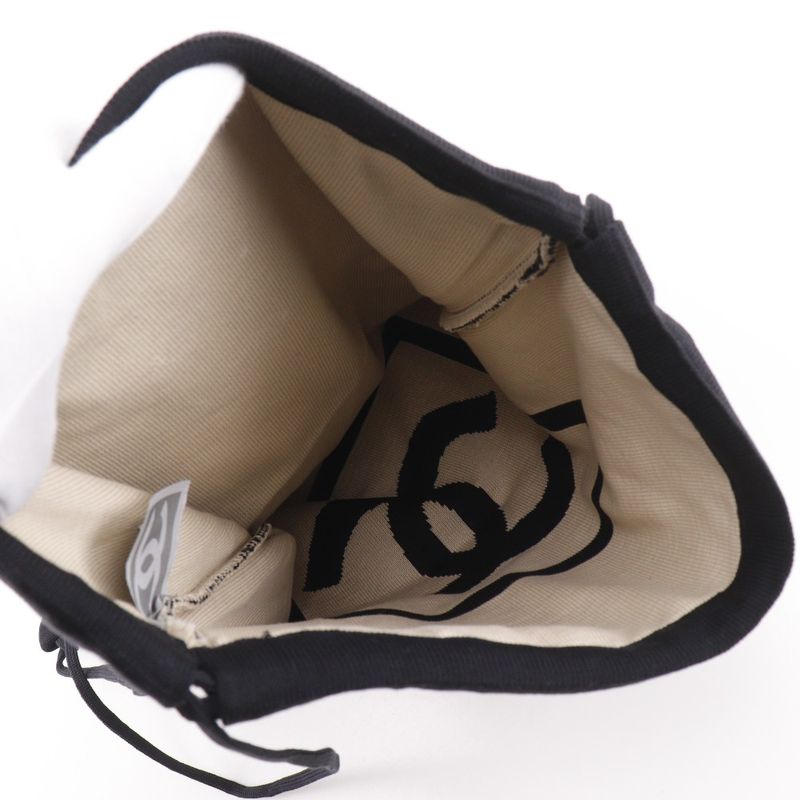 Chanel Nap Sac Sports Line Cotton Black Backpack