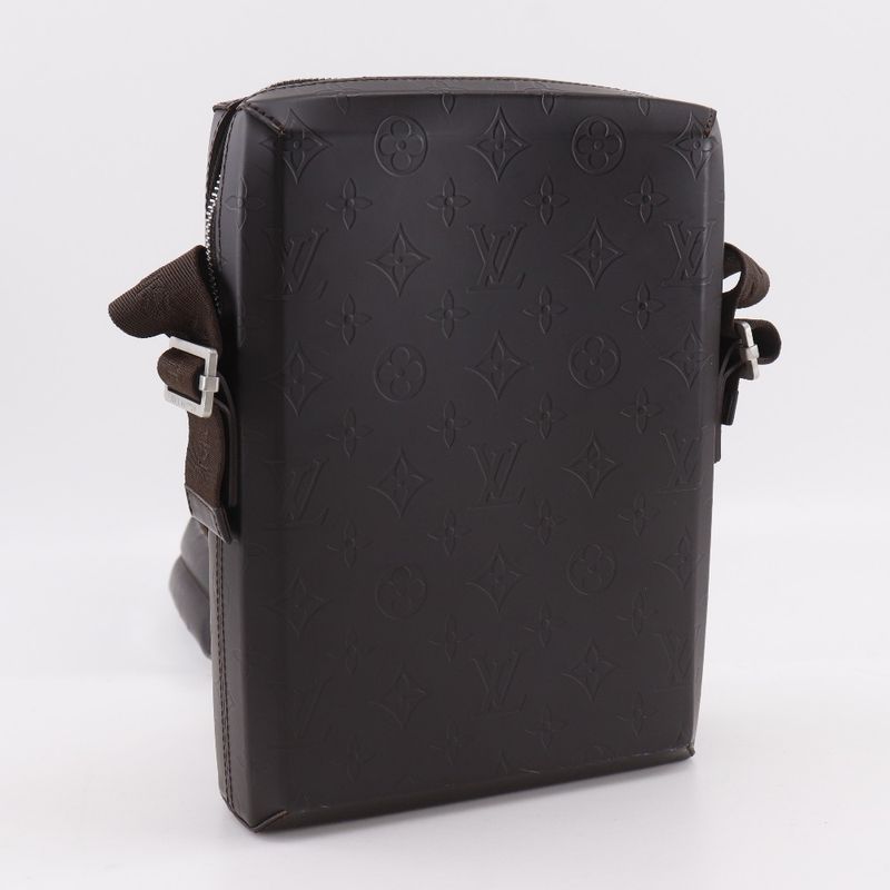 Louis Vuitton Bobbi Monogram Glace Leather Cafe Brown Shoulder Bag