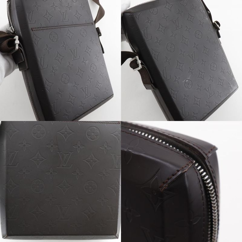 Louis Vuitton Bobbi Monogram Glace Leather Cafe Brown Shoulder Bag