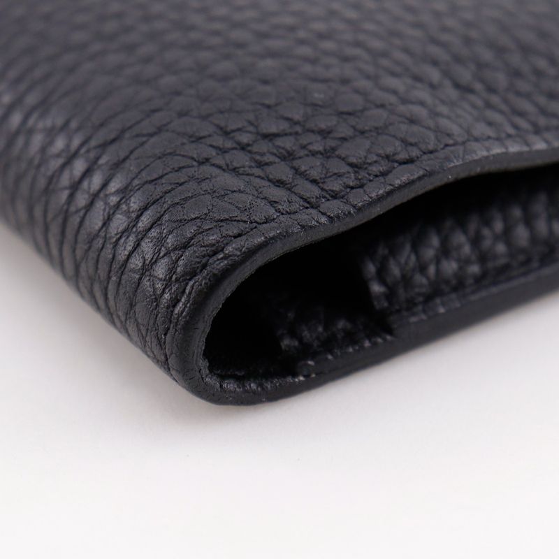 Hermes Dogon Duo Togo Black Wallet